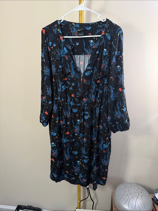Disney Dresses & Skirts - Disney Pixar Finding Nemo Women's Cargo Dress 1X Bounding Disney World